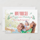 Heb je zelf een fijne feestdag feestdagenkaart (Voorkant)