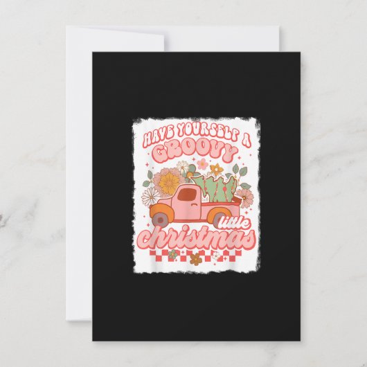 Heb je zelf een groovy kerstavond kaart (Voorkant)