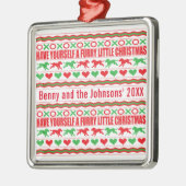 Heb je zelf een kleine kersthond metalen ornament (Links)