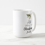 Heb je zelf een prettig kerstfeest koffiemok (Voorkant rechts)