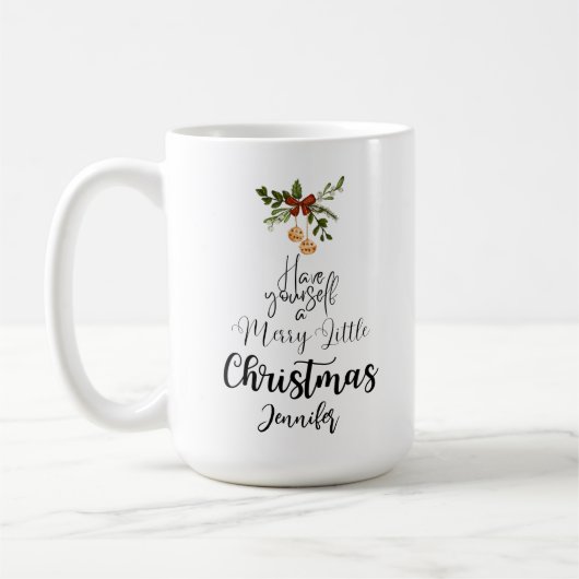 Heb je zelf een prettig kerstfeest koffiemok (Links)