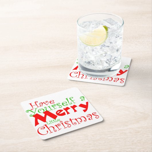 Heb je zelf een prettig kerstfeestdag Onderzetter (Insitu)