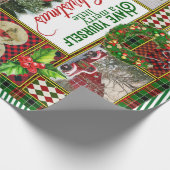 Heb je zelf een prettig kerstrood trucje cadeaupapier (Hoek)