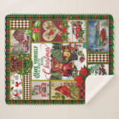 Heb je zelf een prettig kerstrood trucje sherpa deken (Voorkant (horizontaal))