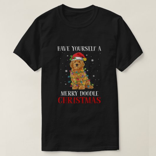 Heb je zelf een prettige feestdag met een gouden k t-shirt (Design voorkant)