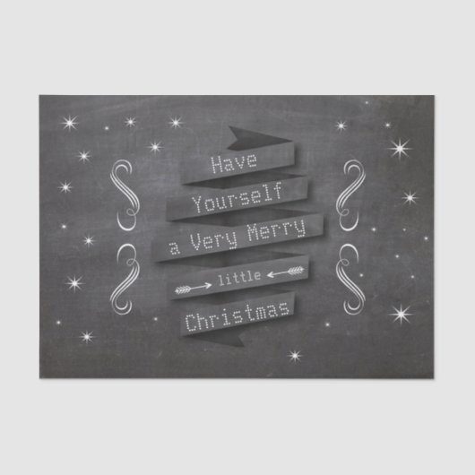 Heb je zelf een prettige kerstak tissuepapier (Voorkant)