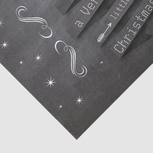 Heb je zelf een prettige kerstak tissuepapier (Detail)