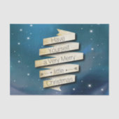 Heb je zelf een prettige kerstak tissuepapier (Voorkant)