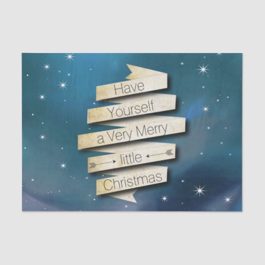 Heb je zelf een prettige kerstak tissuepapier (Voorkant)