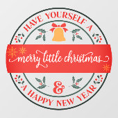 Heb je zelf een prettige kerstbusiness raamsticker (Vel)