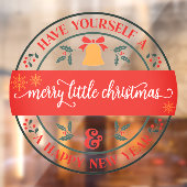 Heb je zelf een prettige kerstbusiness raamsticker (Vel 2)