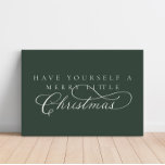 Heb je zelf een prettige kerstfeestdag. imitatie canvas print<br><div class="desc">We voegen altijd dagelijks nieuwe design toe!</div>