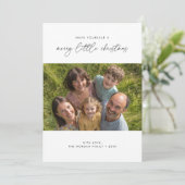 Heb je zelf een prettige kerstfoto feestdagenkaart (Staand voorkant)