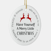Heb je zelf een prettige kerstrendiertje cl keramisch ornament (Rechts)