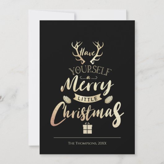 Heb je zelf ook nog een beetje kerstgoud zwart (Voorkant)