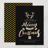 Heb je zelf ook nog een beetje kerstgoud zwart (Voorkant / Achterkant)