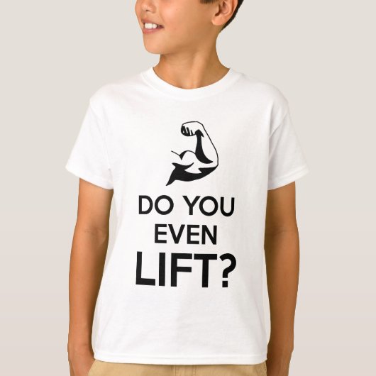 HEB JE ZELFS OPHEFT SHIRT TEE SHIRT WEIGHTLIFTING? (Voorkant)