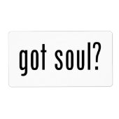 Heb je ziel? etiket (Voorkant)