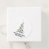 Heb jezelf een angstaanjagend kerstfeest! bedankjes labels (In situ)