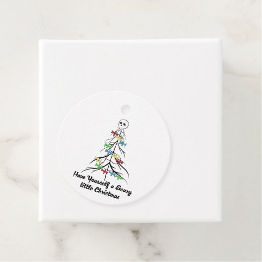 Heb jezelf een angstaanjagend kerstfeest! bedankjes labels (In situ)