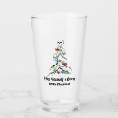 Heb jezelf een eng kerstfeest! glas (Voorkant)