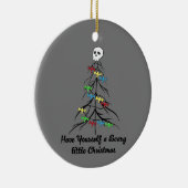 Heb jezelf een eng kerstfeest! keramisch ornament (Rechts)