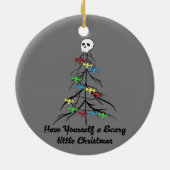 Heb jezelf een eng kerstfeest! keramisch ornament (Achterkant)