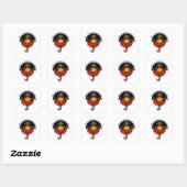 Heb jezelf een fijne dag vierkante sticker (Vel)