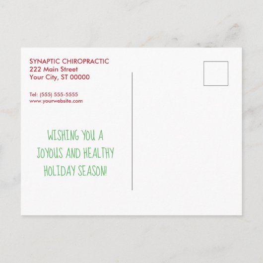 Heb jezelf een goed aangepaste kerstbeker feestdagenkaart (Achterkant)