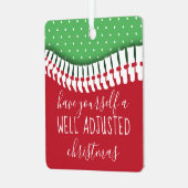 Heb jezelf een goed aangepaste kerstbeker metalen ornament (Voorkant links)