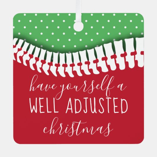 Heb jezelf een goed aangepaste kerstbeker metalen ornament (Voorkant)