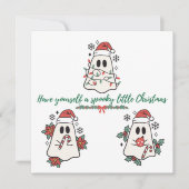 Heb jezelf een griezelig klein kerstfeest feestdagenkaart (Voorkant)