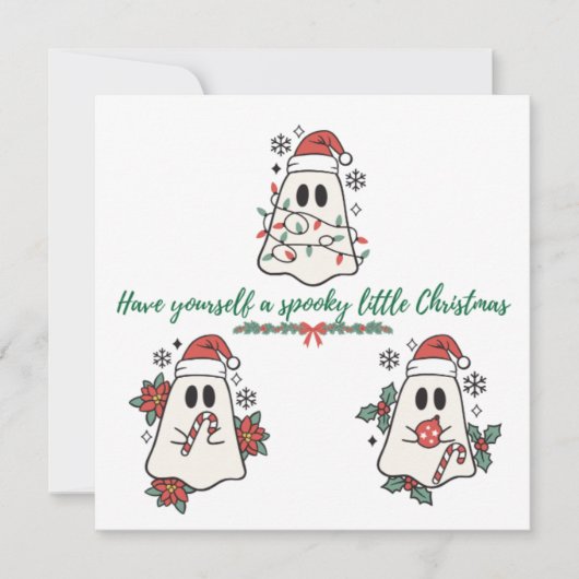 Heb jezelf een griezelig klein kerstfeest kaart (Voorkant)