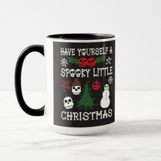 Heb jezelf een griezelig klein kerstfeest mok (Links)