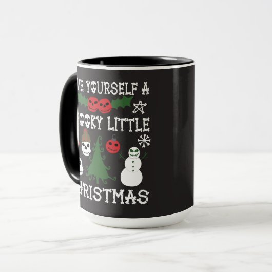 Heb jezelf een griezelig klein kerstfeest mok (Voorkant links)