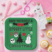 Heb jezelf een griezelig klein kerstfeest papieren bordje (Feest)