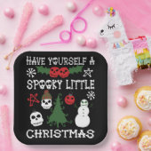 Heb jezelf een griezelig klein kerstfeest papieren bordje (Feest)