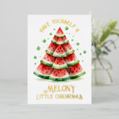 Heb jezelf een melodie kleine kerst folie feestdagenkaart (Staand Voorkant)