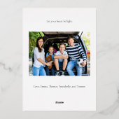 Heb jezelf een melodie kleine kerst folie feestdagenkaart (Achterkant)