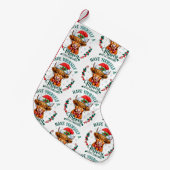 Heb jezelf een mooie kleine kerst Schattigee Koe Kleine Kerstsok (Voorkant (Hangend))