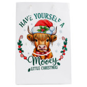 Heb jezelf een mooie kleine kerst Schattigee Koe Medium Cadeauzakje (Voorkant)