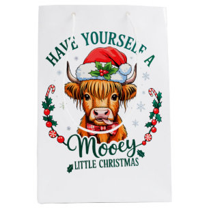 Heb jezelf een mooie kleine kerst Schattigee Koe Medium Cadeauzakje