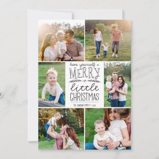 Heb jezelf een prettig kerstfeest met een Afbeeldi Feestdagenkaart (Voorkant)