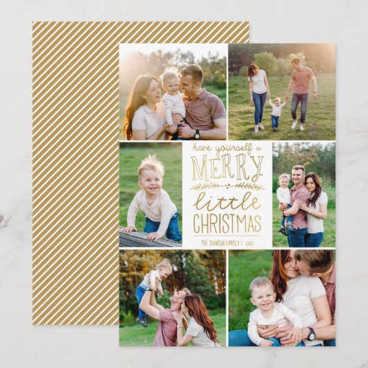 Heb jezelf een prettig kerstfeest met een Afbeeldi Feestdagenkaart (Voorkant / Achterkant)