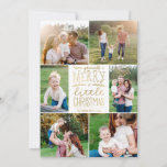 Heb jezelf een prettig kerstfeest met een Afbeeldi Feestdagenkaart<br><div class="desc">Gebruik onze faux gouden folie foto kerstkaarten met zes afbeeldingen en "Have Yourself a Merry Little Christmas" formulering om je vrienden en familie een vrolijk kerstfeest te wensen. BONUS: De gepatenteerde backer kan worden veranderd in een ander patroon en een andere kleur. Ga naar het gedeelte "Deze Sjabloon personaliseren" en...</div>