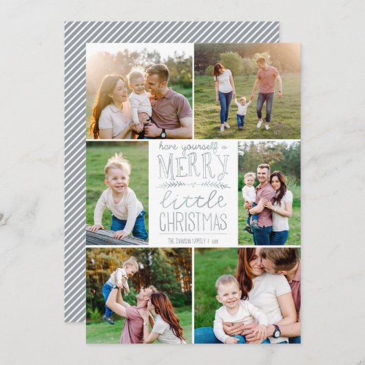 Heb jezelf een prettig kerstfeest met een Afbeeldi Feestdagenkaart (Voorkant / Achterkant)