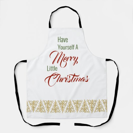 Heb jezelf een prettig kerstgeschenk schort (Voorkant)