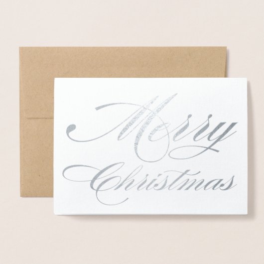 Heb jezelf een prettig kerstgoud of folie kaarten (Voorkant met envelop)