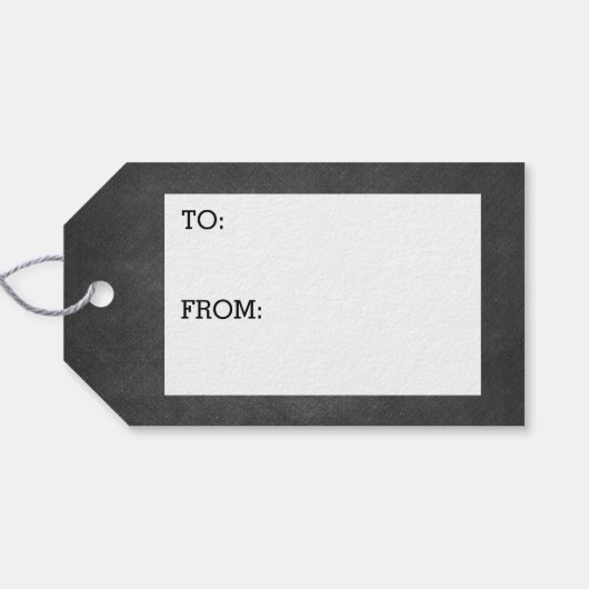 Heb jezelf een prettig kerstkerstbord cadeaulabel (Achterkant Horizontaal)