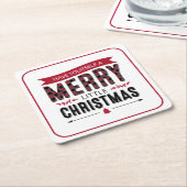Heb jezelf een prettig kerstOnderzetter Kartonnen Onderzetters (Schuin)